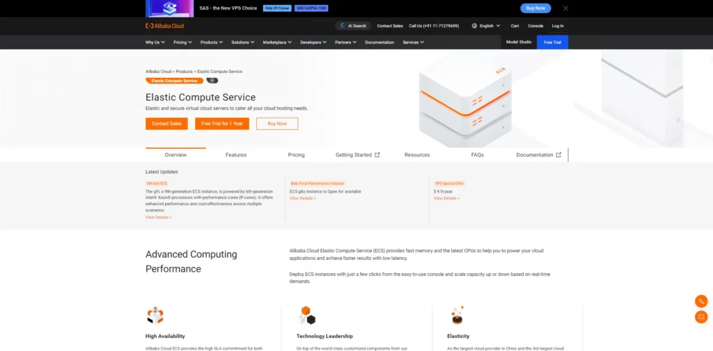 Alibaba Cloud Elastic Compute Service (ECS)